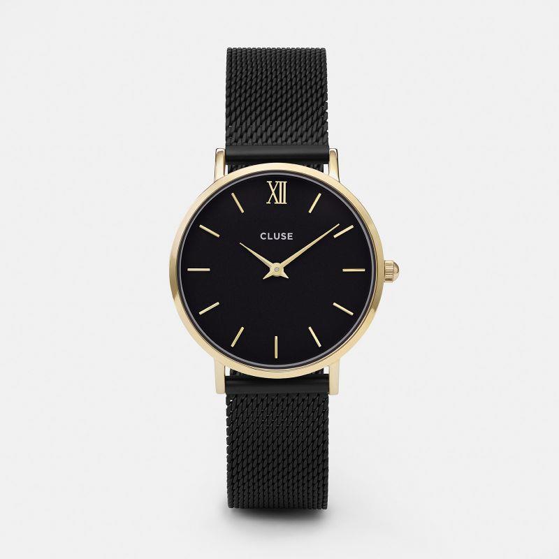 OROLOGIO CLUSE - Minuit Mesh Gold Black/Black Ref. CLUCL30026 - CLUSE