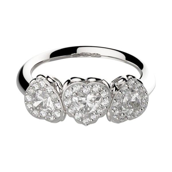 Anello Recarlo - Trilogy contorno con Diamante T. Cuore Modello R67SC002/040 - RECARLO