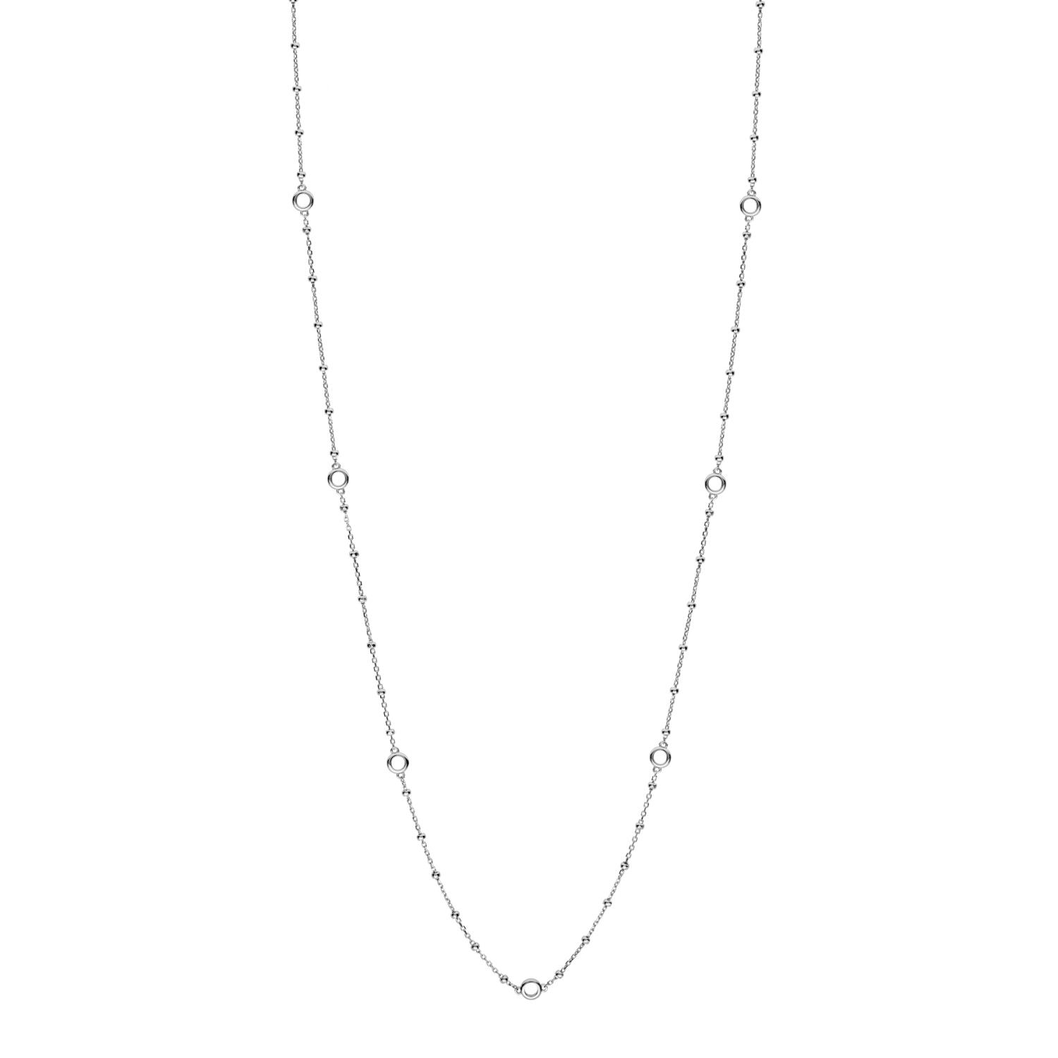 Rosato - Collana STORIE argento 925/1000 rodio, 7 ciambelline Ref. RZC050 - ROSATO