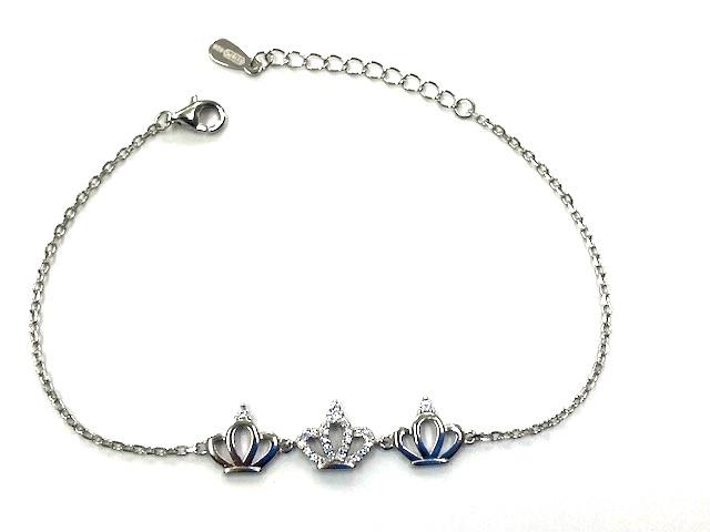 BRACCIALE IN ARGENTO 925 CON CORONA - BARTOCCINI 925