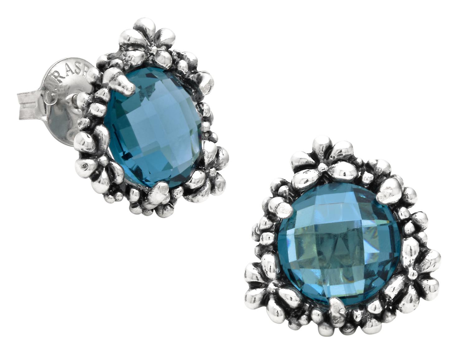 Giovanni Raspini - Orecchini Blue Ivy Grandi Ref. 12431 - GIOVANNI RASPINI