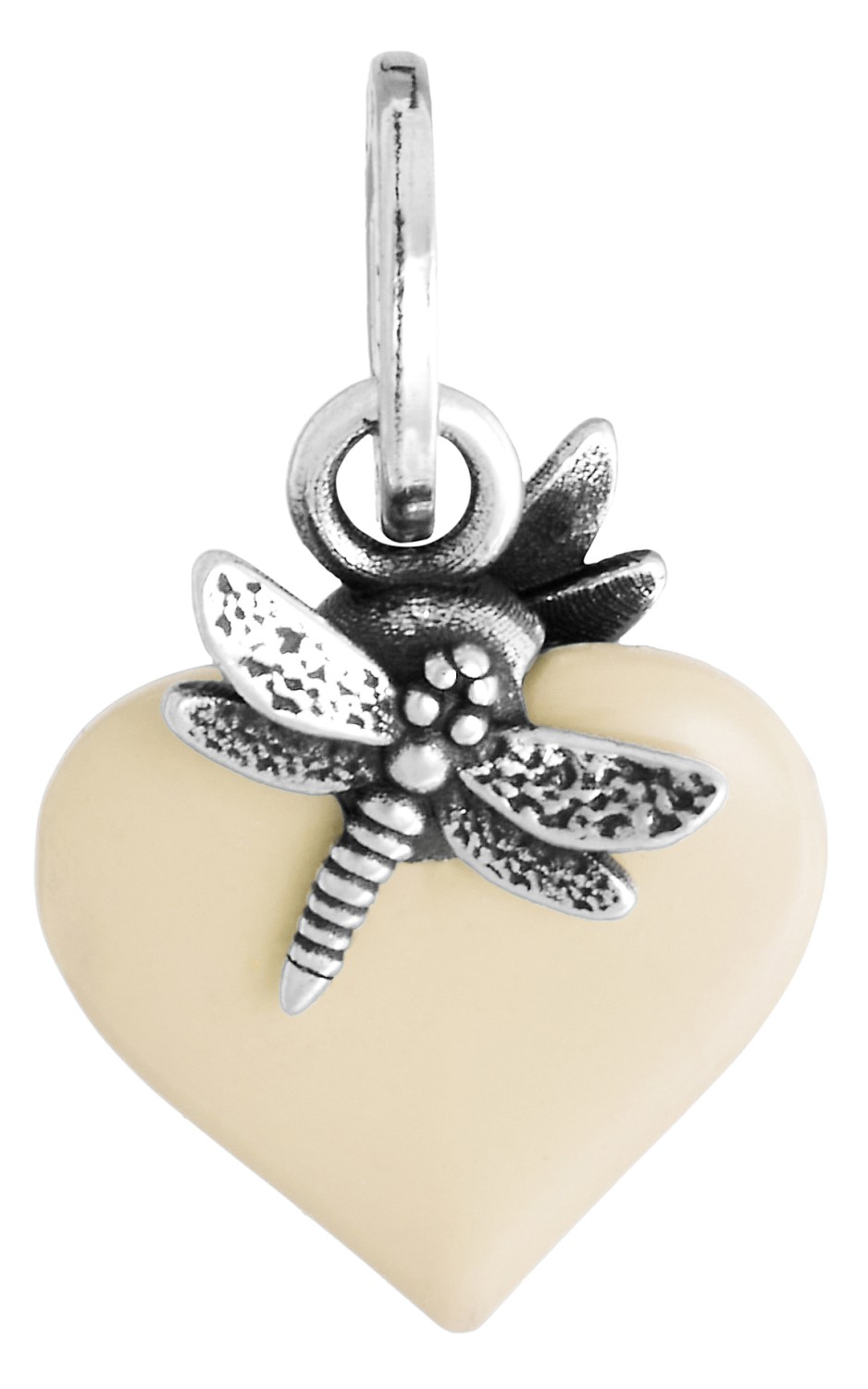 Giovanni Raspini - Charm Cuore Libellula avorio Ref. 12461 - GIOVANNI RASPINI