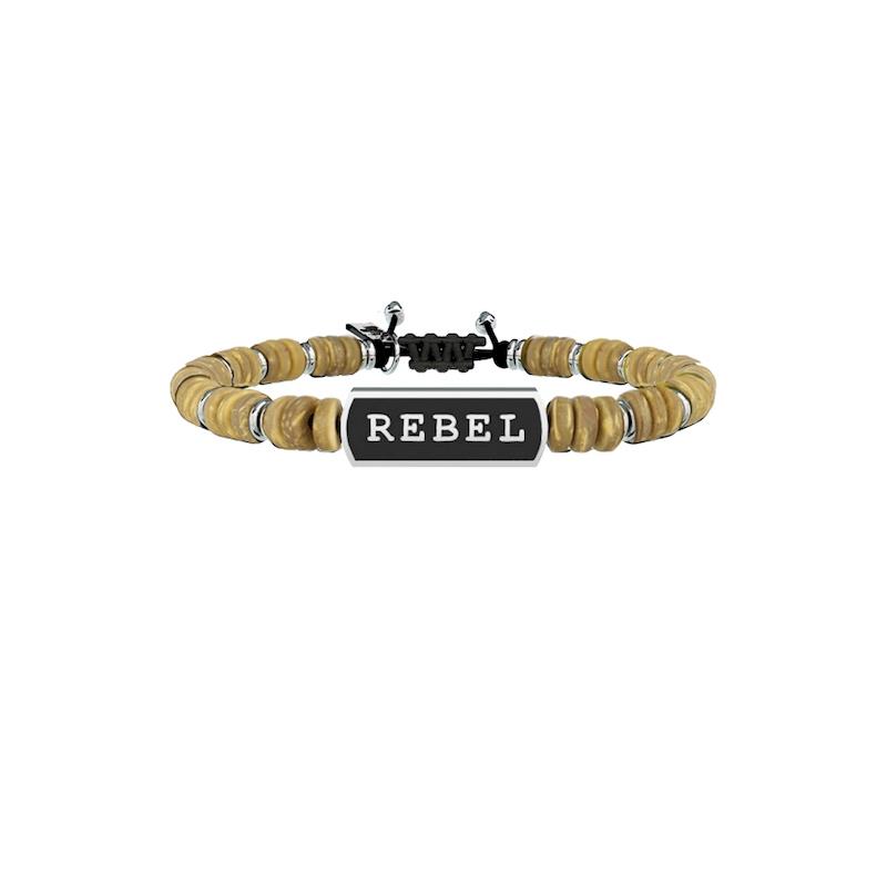 Gioielli Kidult - Bracciale legno e acciaio 316L Ref. 731405 - KIDULT