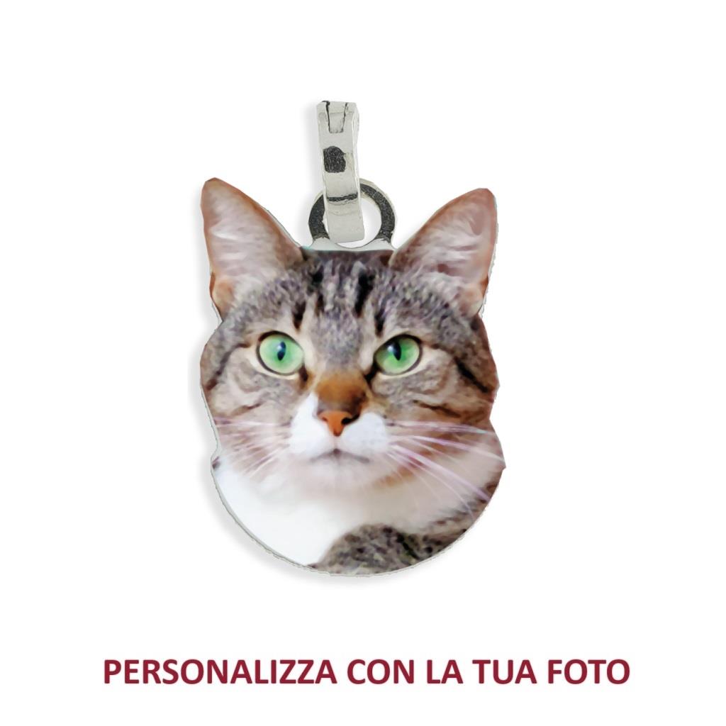 Charm Gatto Personalizzato MY BEST PET galvanica bianca - MY BEST PET