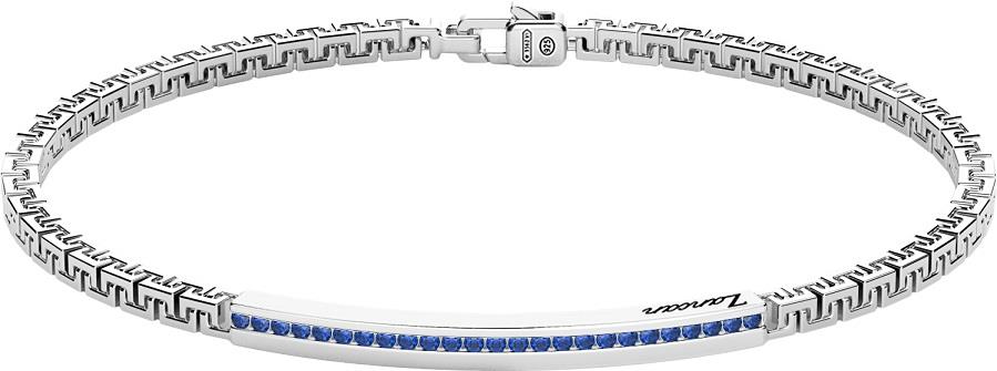 Bracciale Zancan da uomo in Argento e Spinelli blu  Ref. EXB729-BL - ZANCAN