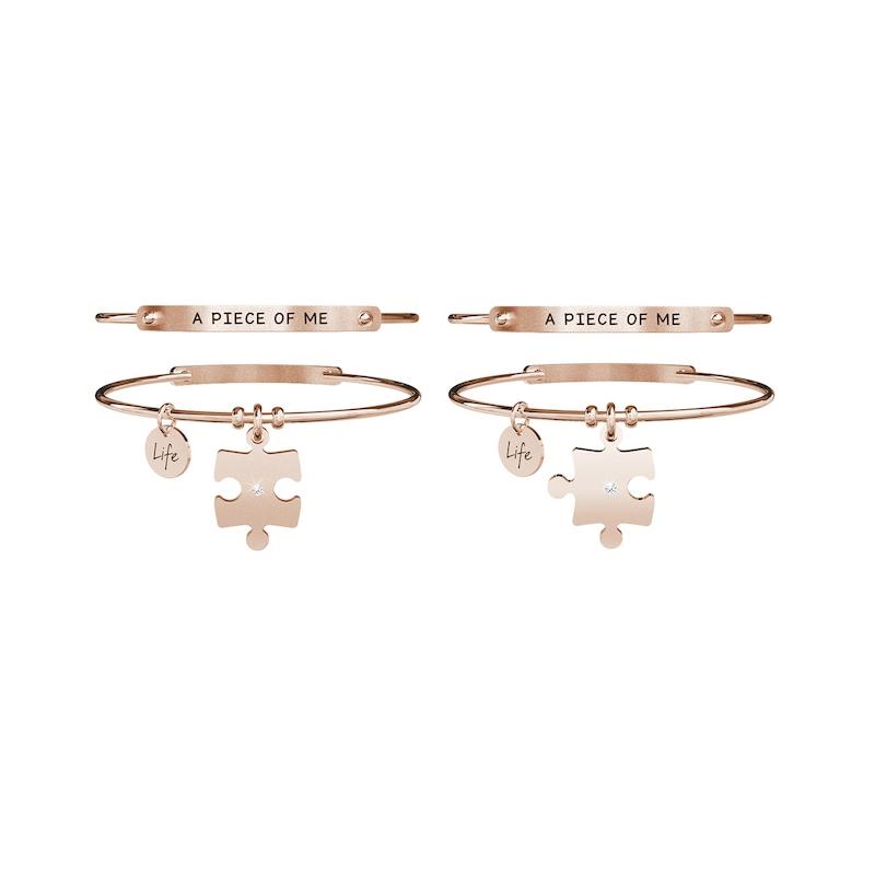 Gioielli Kidult - Bracciale in acciaio 316L e Pvd Ros&eacute; Ref. 731641 - KIDULT