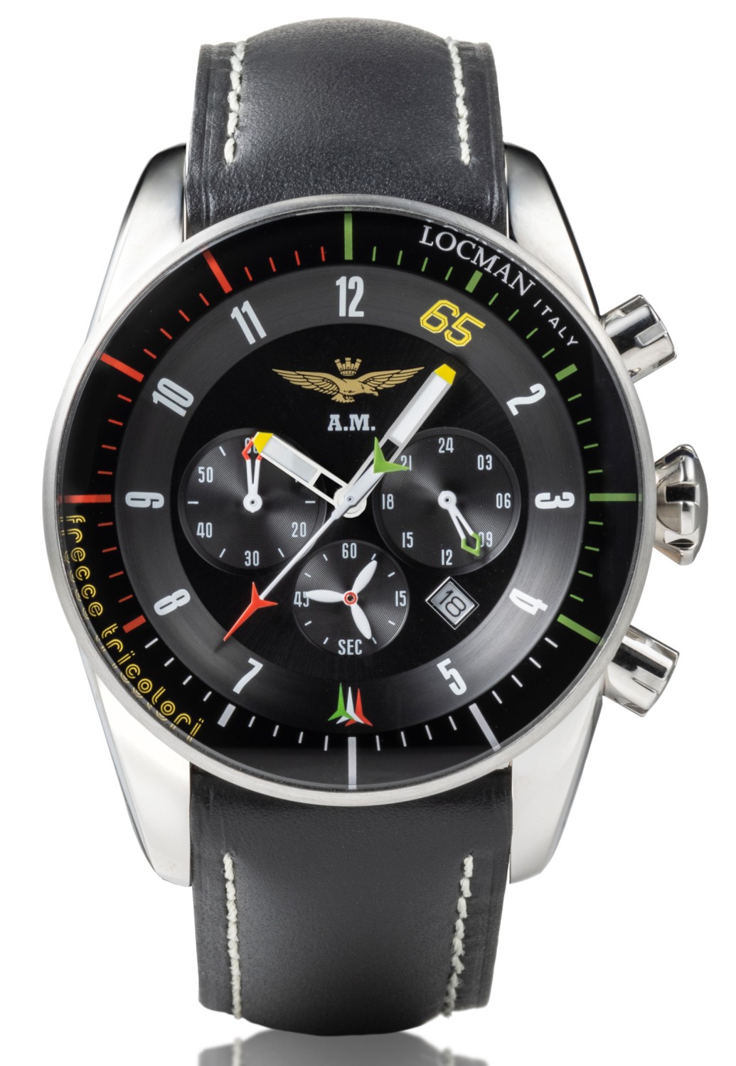 Orologio Locman Uomo Aviatore Frecce Tricolori 0450A01S-00FTBKPK - LOCMAN