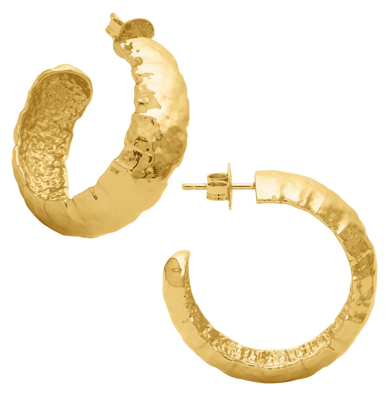 Giovanni Raspini - Orecchini Cerchio Sand grandi Bronzo Ref. N0047 - GIOVANNI RASPINI