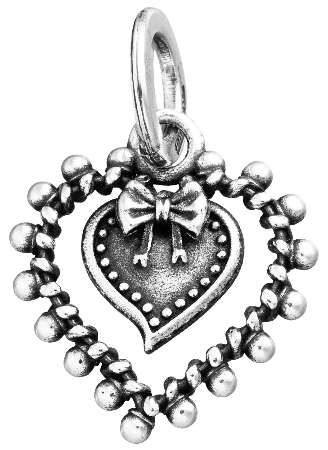 Giovanni Raspini - Charm Cuore Votivo Fiocco Ref. 11285 - GIOVANNI RASPINI