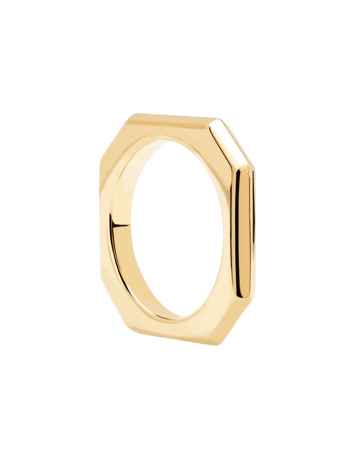 Anello PDPaola Signature Link Gold Ref. AN01-378-12 - PDP