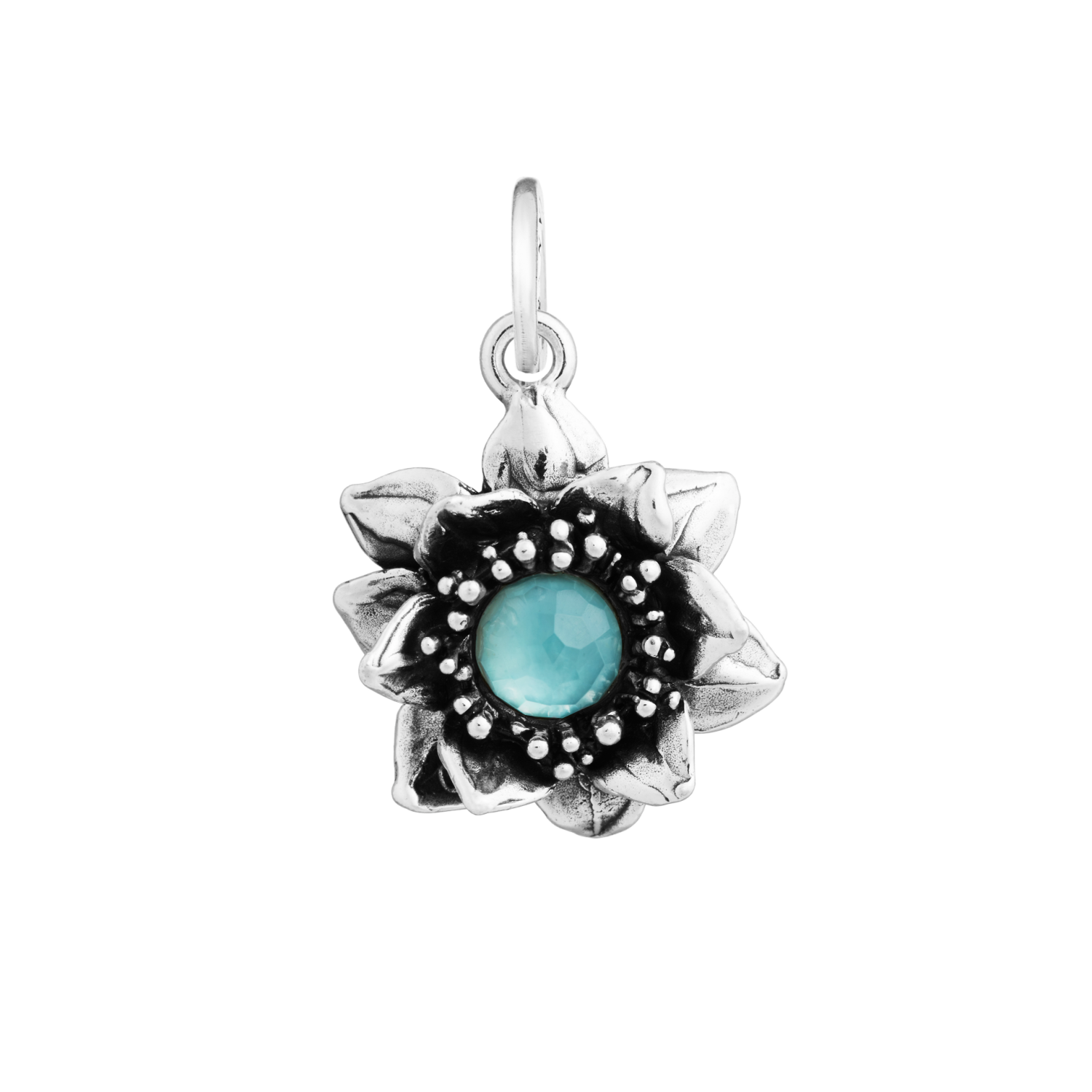 Giovanni Raspini - Charm Ninfea cabochon Ref. 12713 - GIOVANNI RASPINI