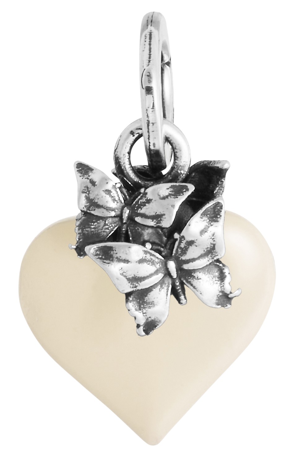 Giovanni Raspini - Charm Cuore Farfalle avorio Ref. 12464 - GIOVANNI RASPINI