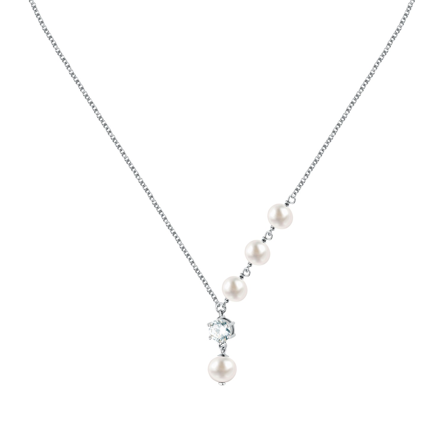 Collana Morellato Perla in argento 925, con zirconi e perle - SXU55 - MORELLATO