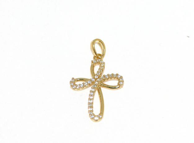Croce in Oro Giallo e Zirconi Ref. 135517 - BARTOCCINI G