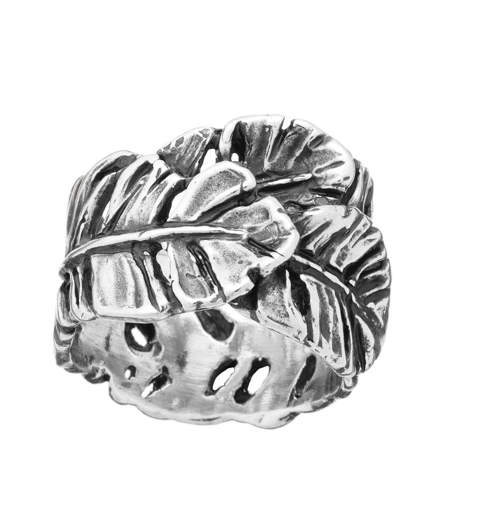 GIOVANNI RASPINI -  ANELLO FASCIA PIUME mis.14 - GIOVANNI RASPINI