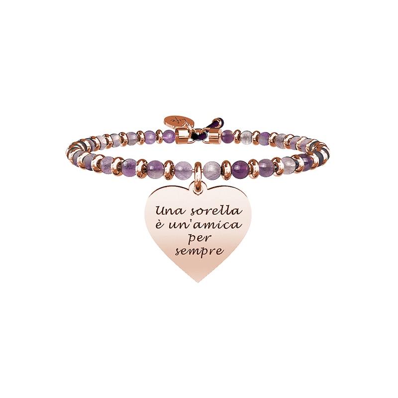 Gioielli Kidult - Bracciale ametista e Pvd Ros&eacute; Ref. 731652 - KIDULT