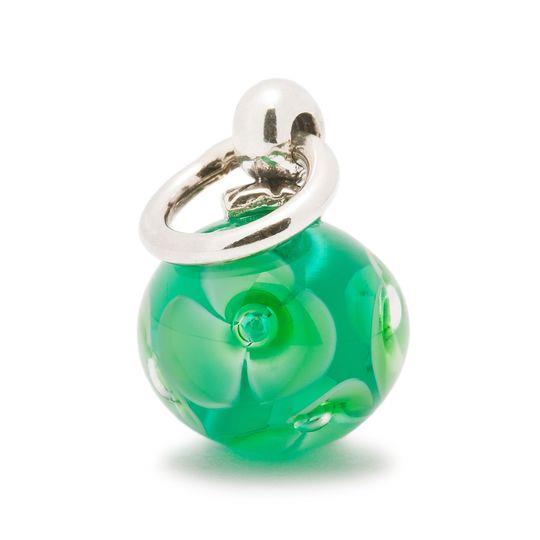Trollbeads Bead in Argento  - Pendente con Fiore Verde Ref. TAGBE-00021 - TROLLBEADS