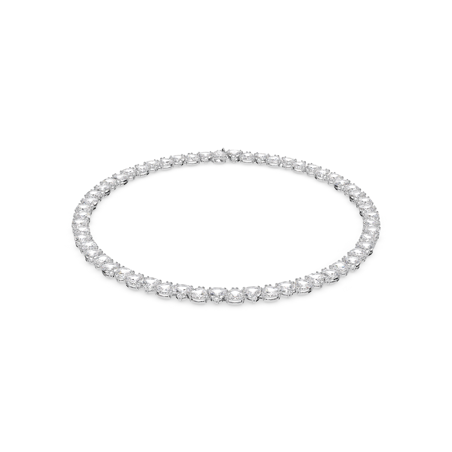 Swarovski - Collana Millenia, Taglio Trilliant, Bianca, Placcato rodio Ref. 5621138 - SWAROVSKI