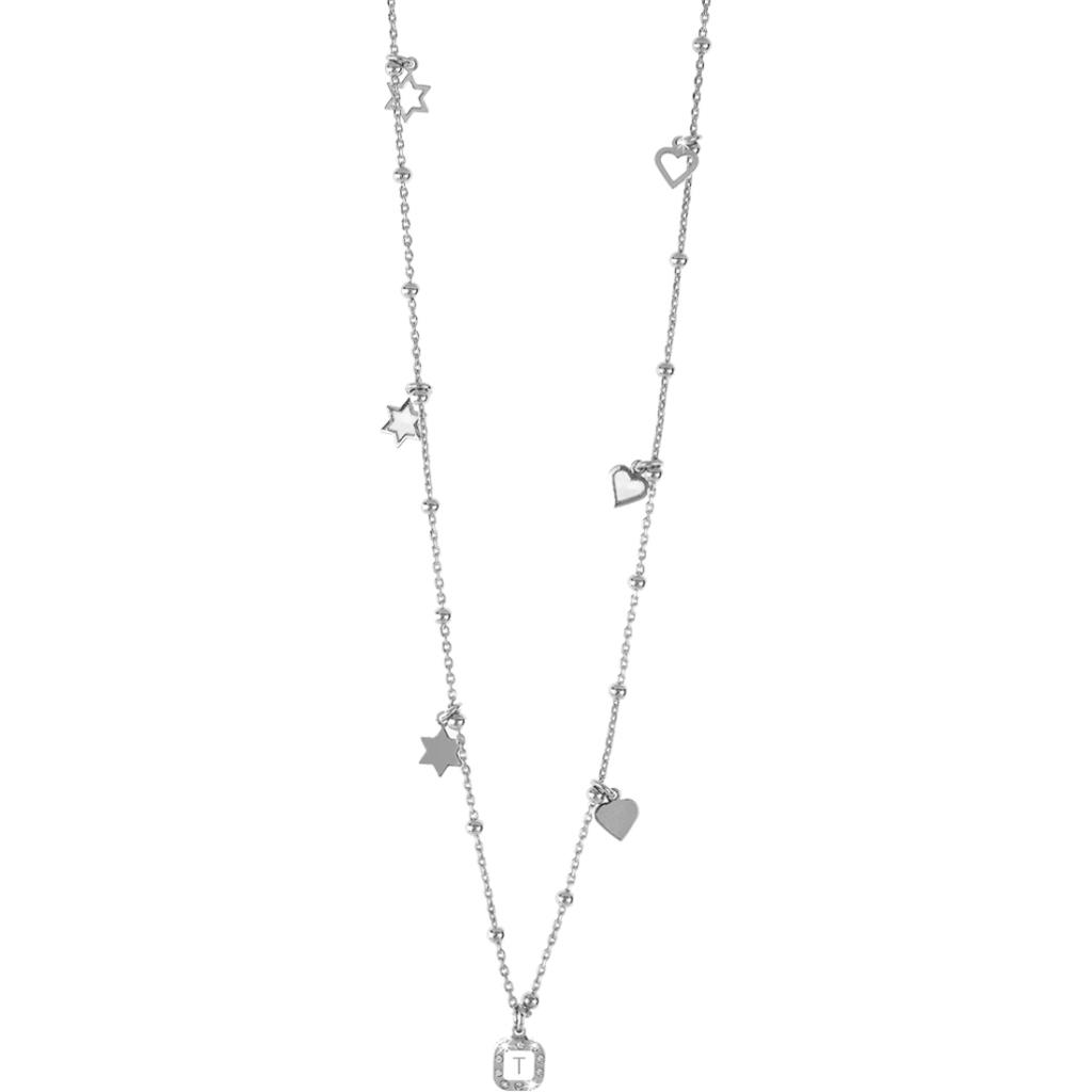 Girocollo Dvccio - Lettera T collezione Hel&egrave; Ref. ZXC40HELE/W-T - DUCCIO