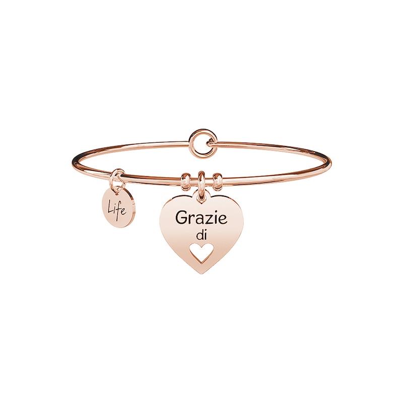 Gioielli Kidult - Bracciale in acciaio 316L e Pvd Ros&eacute; Ref. 731635 - KIDULT