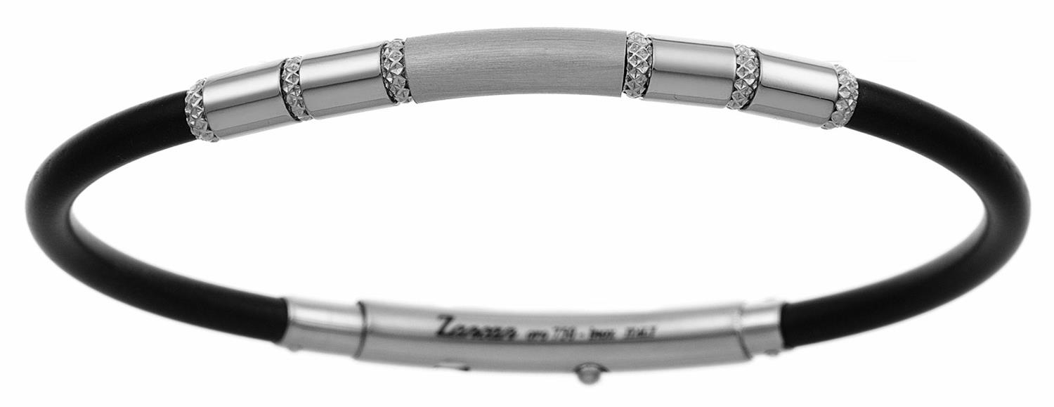 Bracciale Zancan da uomo in Argento e Caucci&ugrave; Ref. ESB024B-N - ZANCAN