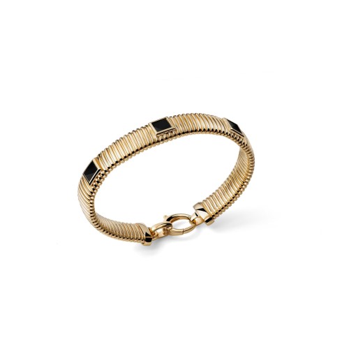 UNOAERRE - Bracciale Premium tubogas onice in Argento Ref. 6747 - UNOAERRE