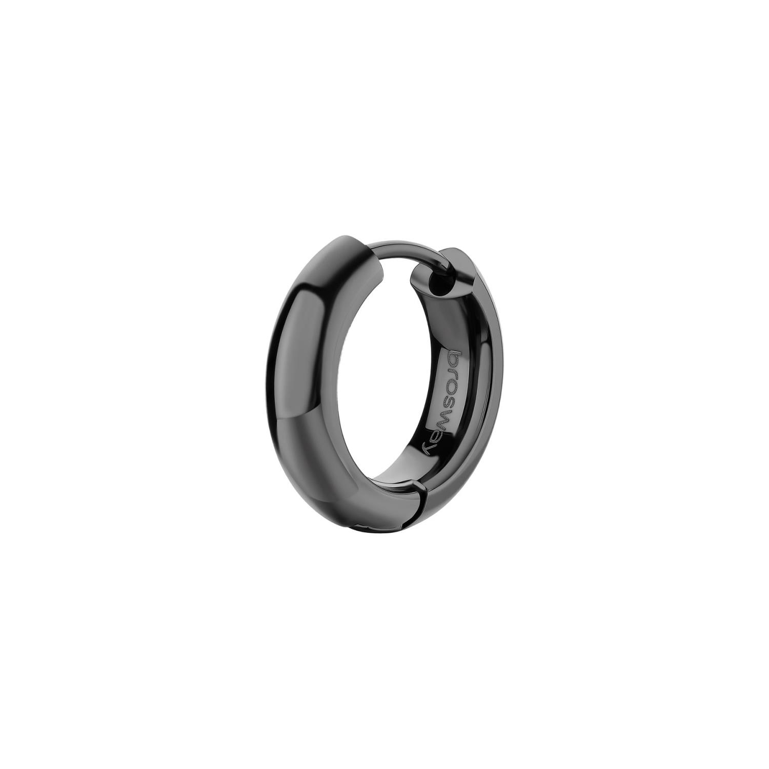 Brosway - Orecchino a cerchietto NEMESI in acciaio 316L, finitura pvd colore gun Ref. BNE22 - BROSWAY