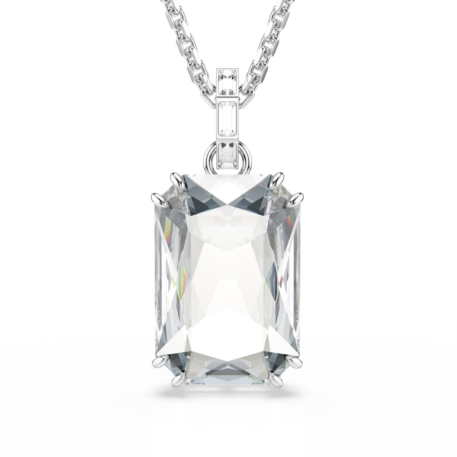 Swarovski - Pendente Millenia, Taglio ottagonale, Bianco, Placcato rodio Ref. 5725768 - SWAROVSKI