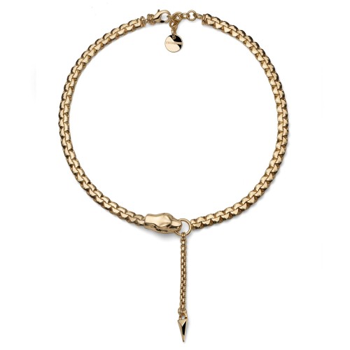 UNOAERRE - Collana con testa di serpente in bronzo dorato Ref. 2860 - UNOAERRE