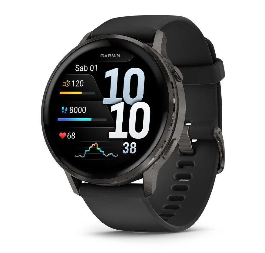 Garmin Venu&reg; 4 - 45 mm Slate con Silicone, Black Ref. 010-03014-00 - GARMIN