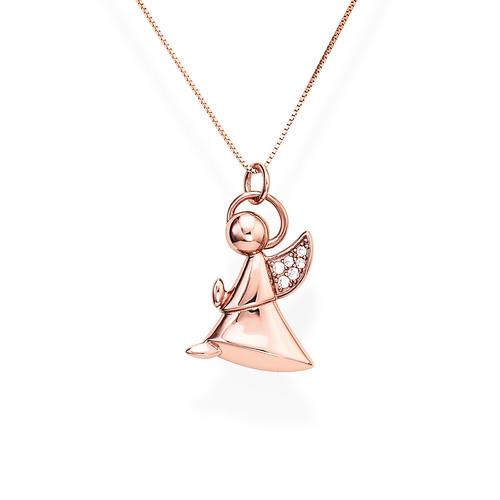 Collana Amen - Angelo Profilo Ros&egrave; Ref. A5RB - AMEN