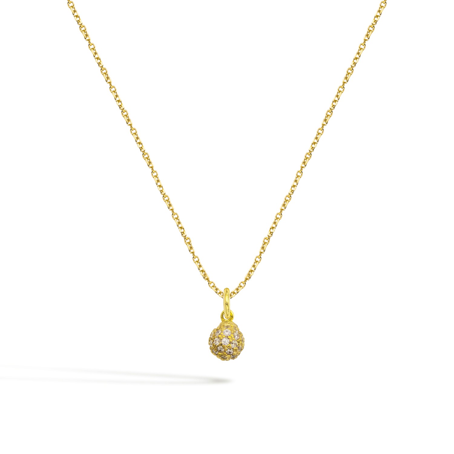 Collana Essenziale in Oro 9 Kt e Zirconi  Ref. C0283G9 - FACCO