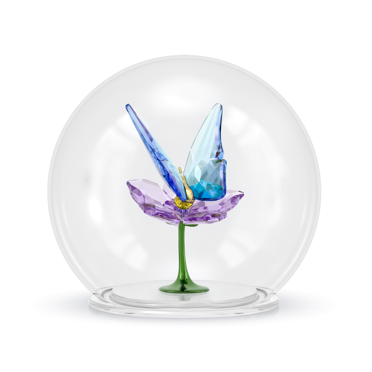 Swarovski - Idyllia Sfera in Vetro con Farfalla e Fiore Ref. 5721543 - SWAROVSKI