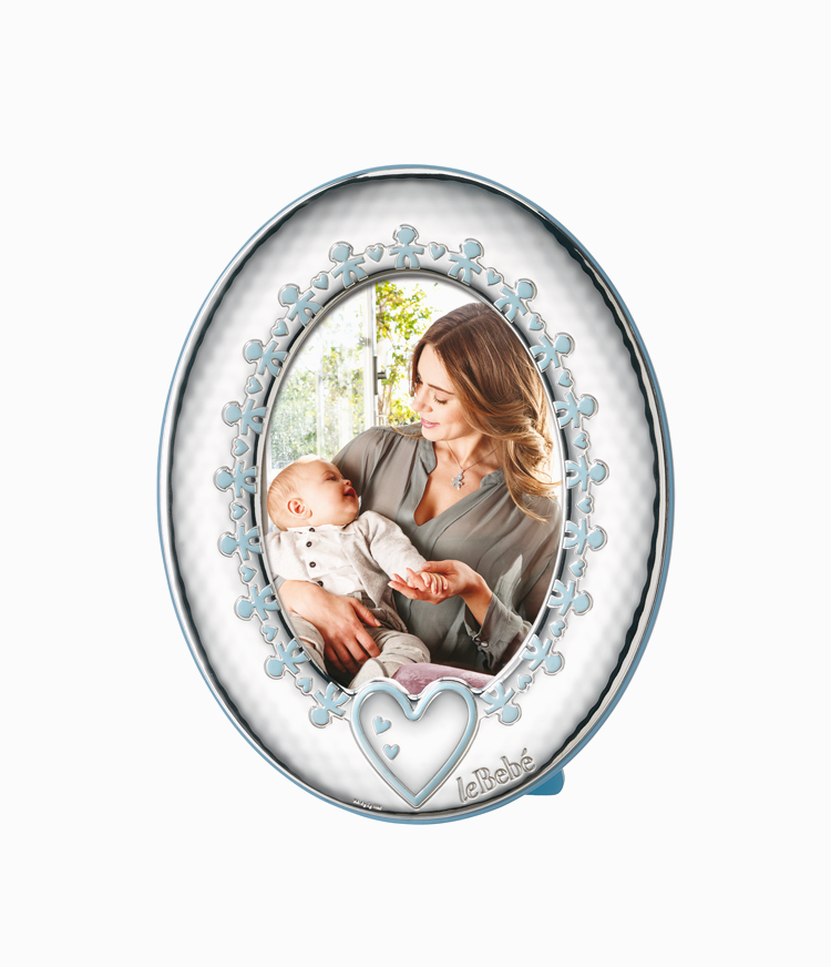 PORTAFOTO LEBEBE - Cornice Bimbo ovale in argento Ref. LB 201/10 C - LEBEBÉ