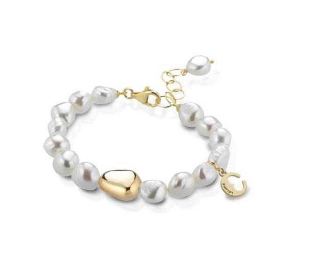 LE LUNE - Bracciale di perle FW con chiusura in AG925 dorato - Ref. LGBR29.4 - LE LUNE