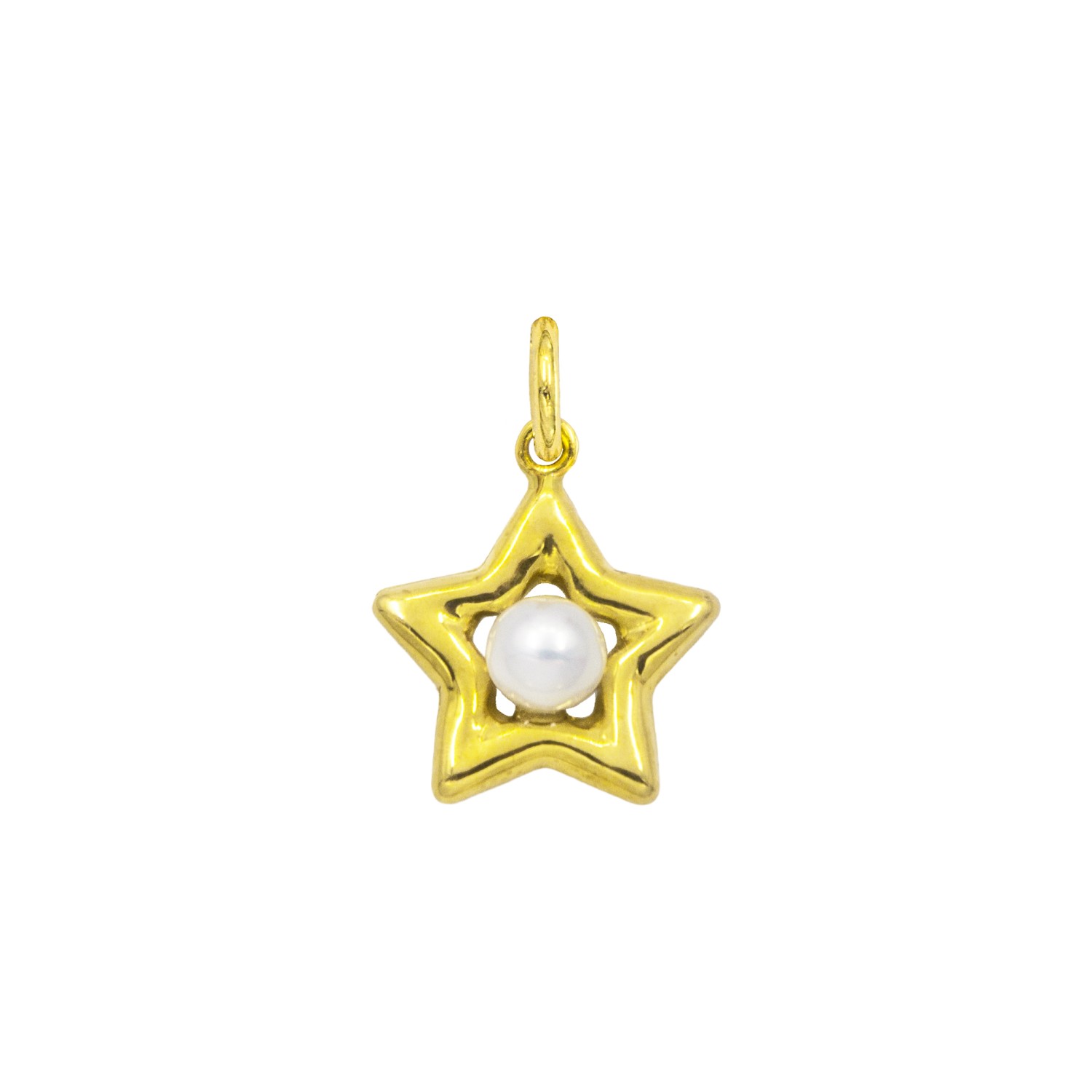 Charm Stella in Oro 9 Kt e Perla  Ref. A0141G9 - FACCO