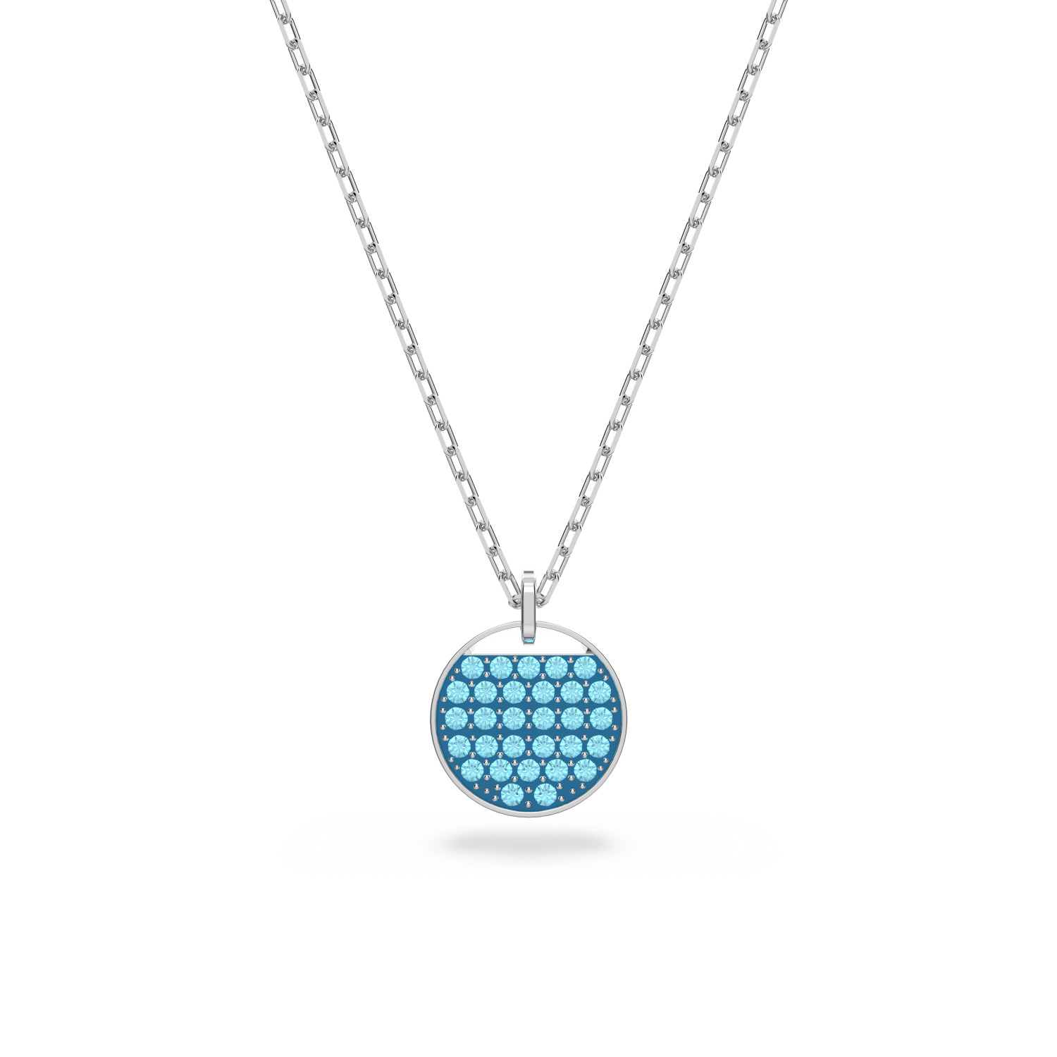 Swarovski - Pendente Ginger, Blu, Placcato rodio Ref. 5642957 - SWAROVSKI