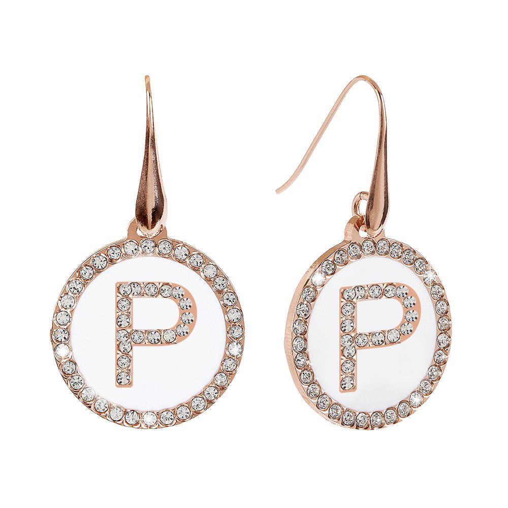 Orecchini Dvccio - Lettera P collezione My Letters Ref. ZXIMO1046/2C/W-I - DUCCIO