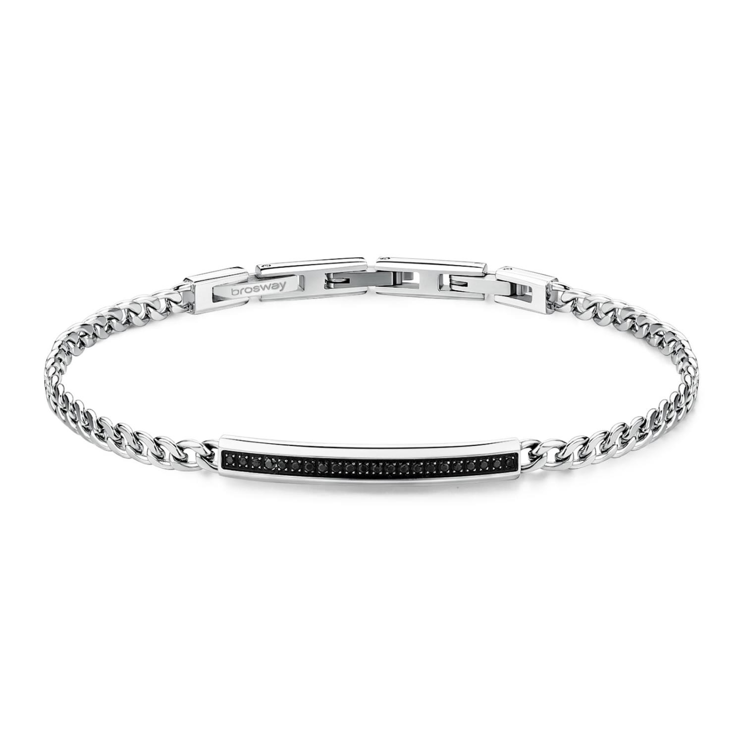 Brosway - Bracciale INK in acciaio e cubic zirconia black Ref. BIK117 - BROSWAY