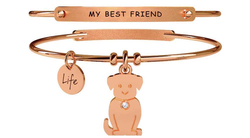 Gioielli Kidult - Bracciale in acciaio 316L e Pvd Ros&egrave; Ref. 731028 - KIDULT