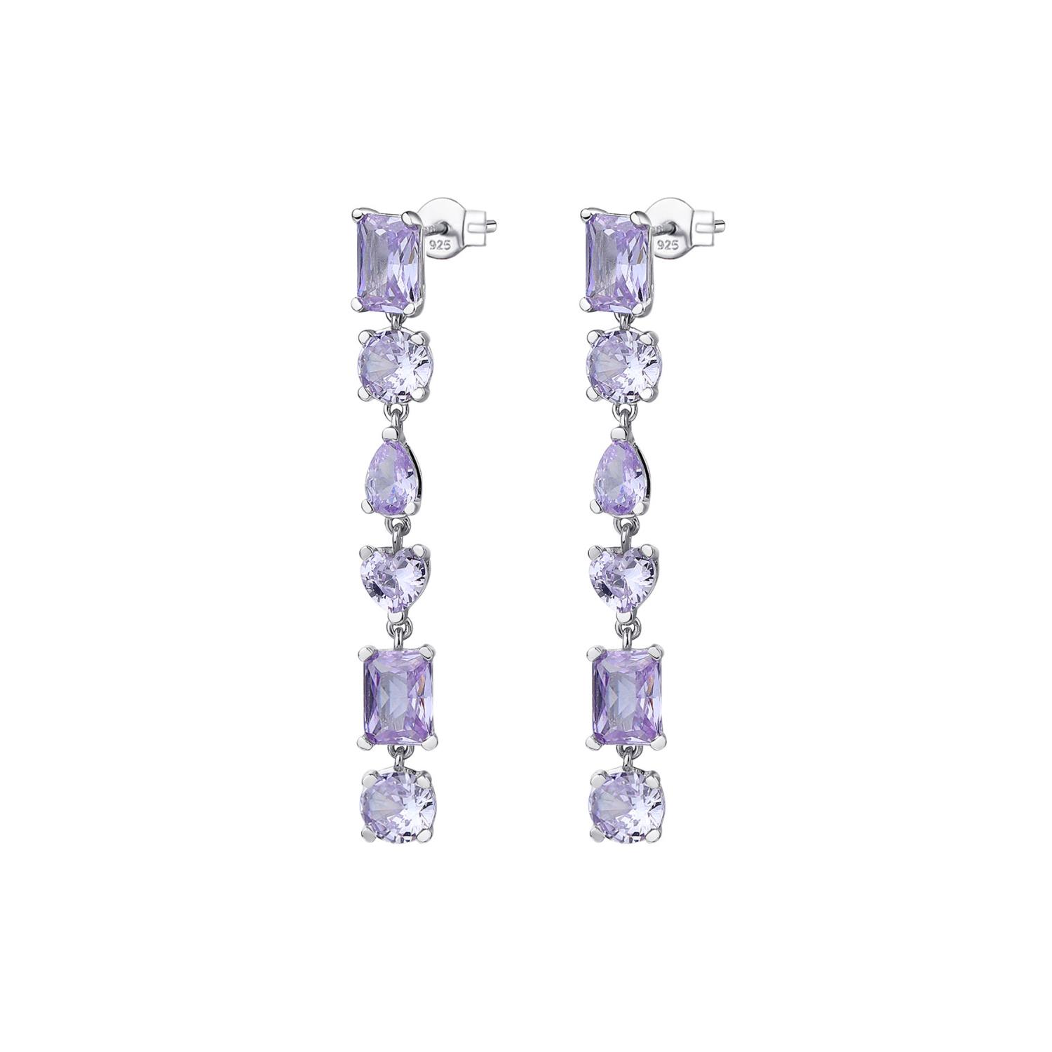 Orecchini pendenti Pietre Rosato - Gemma Ref. RZGE21 - ROSATO