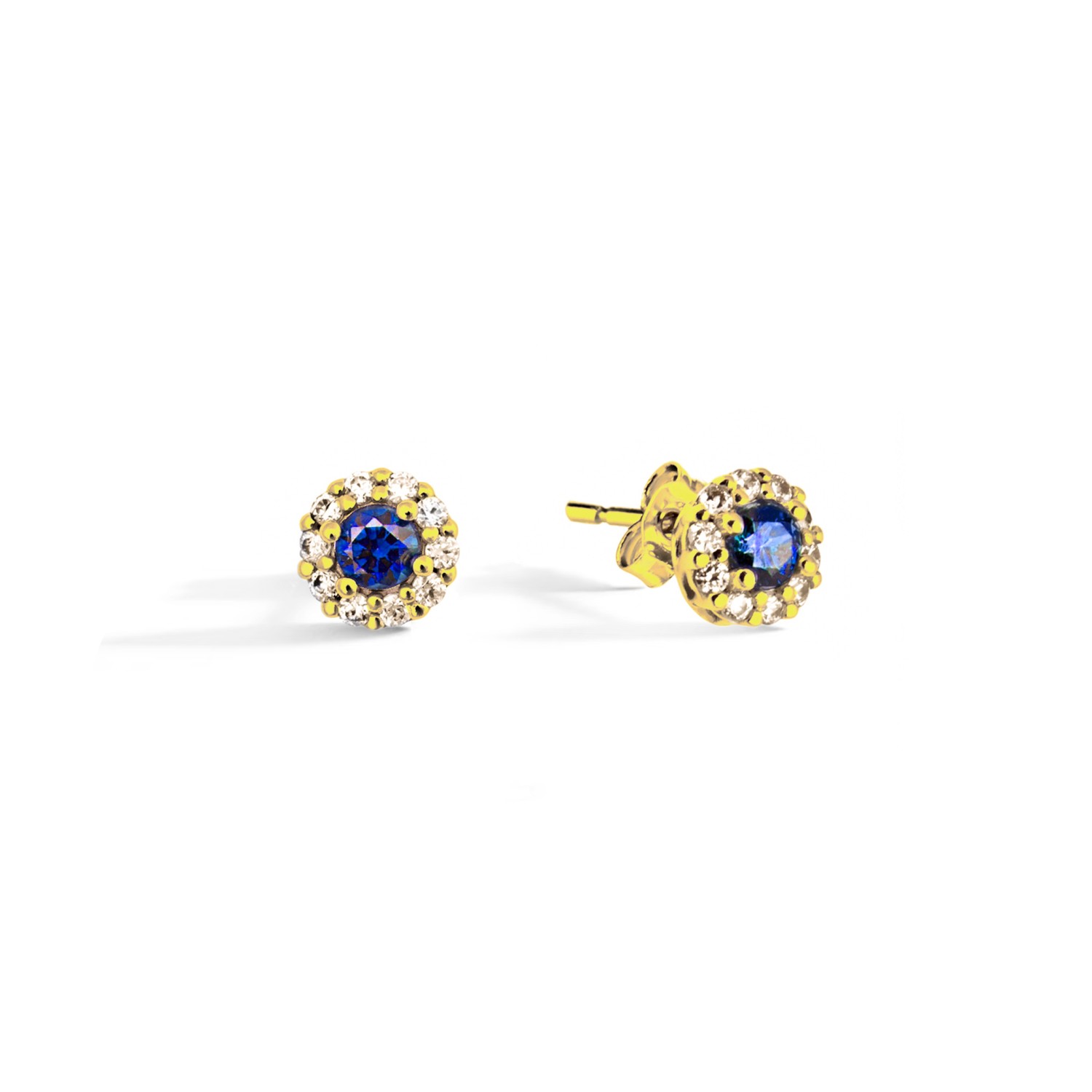 Orecchini GEMME in Oro 9 Kt e Zirconi  Ref. 719526 - FACCO