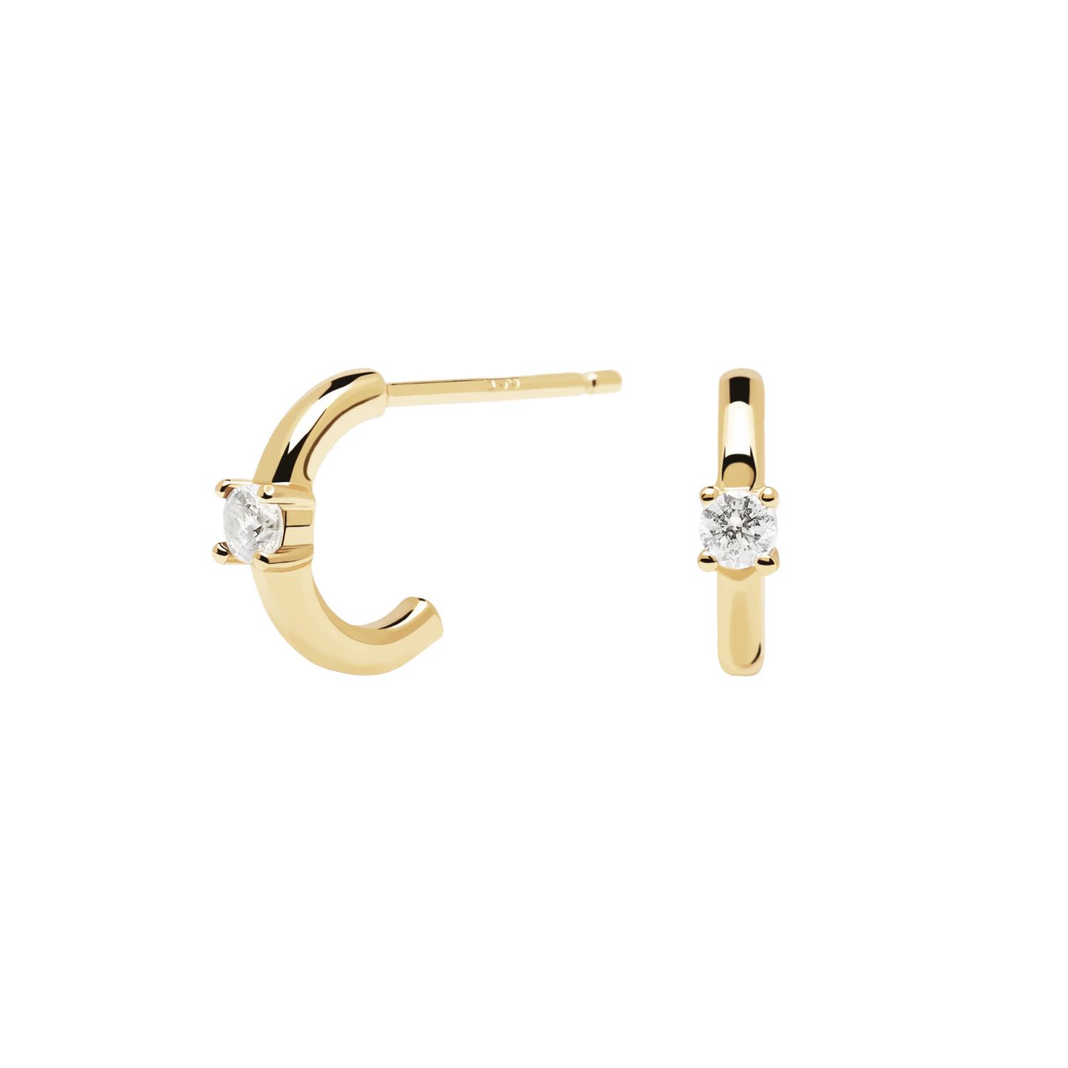 Orecchini PDPaola White Solitary Ref. AR01-334-U - PDP