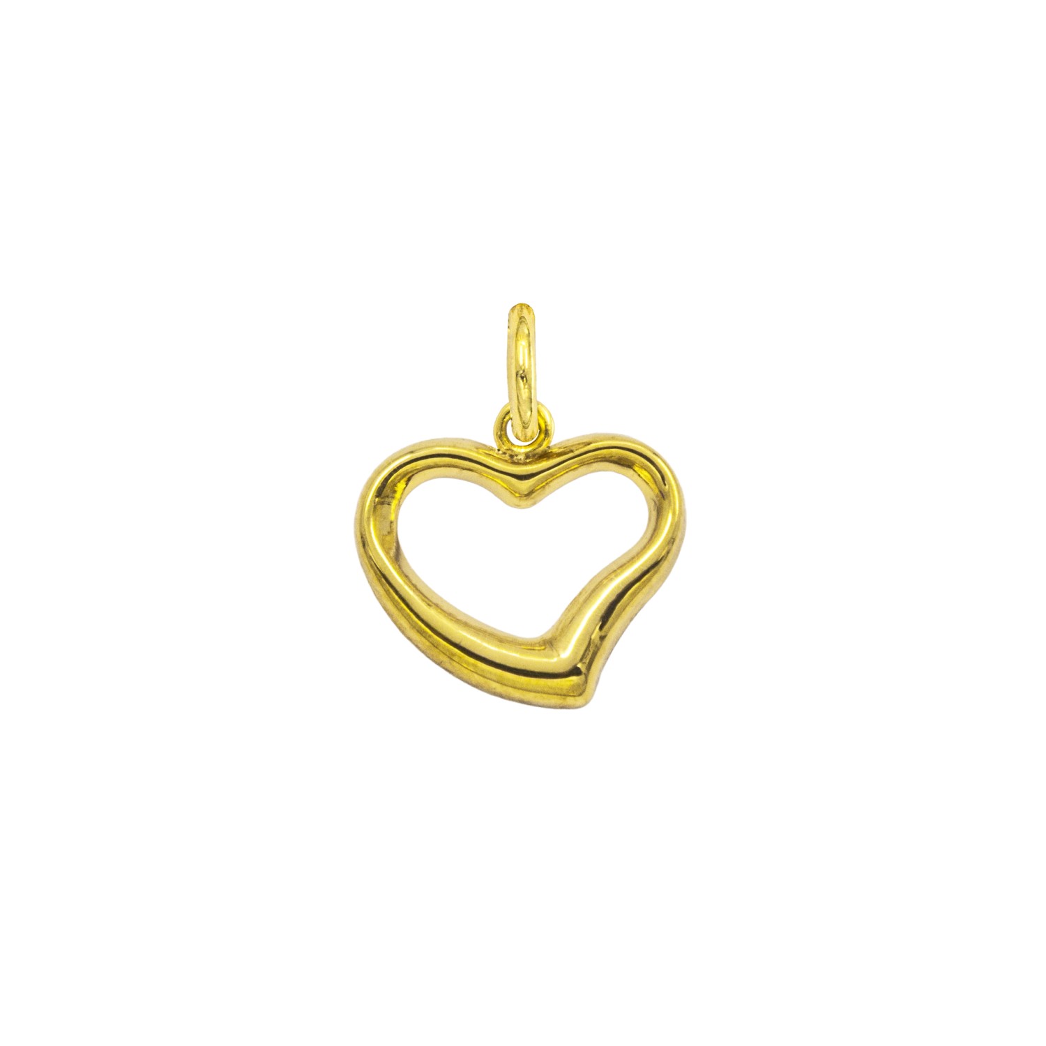 Charm Cuore in Oro 9 Kt e Smalto Rosso  Ref. A0108G9 - FACCO
