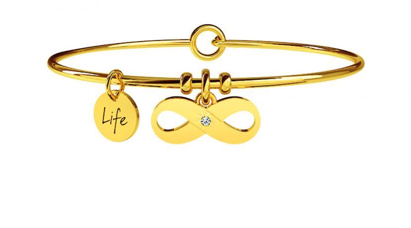 Gioielli Kidult - Bracciale in acciaio 316L Pvd Gold Ref. 231679 - KIDULT