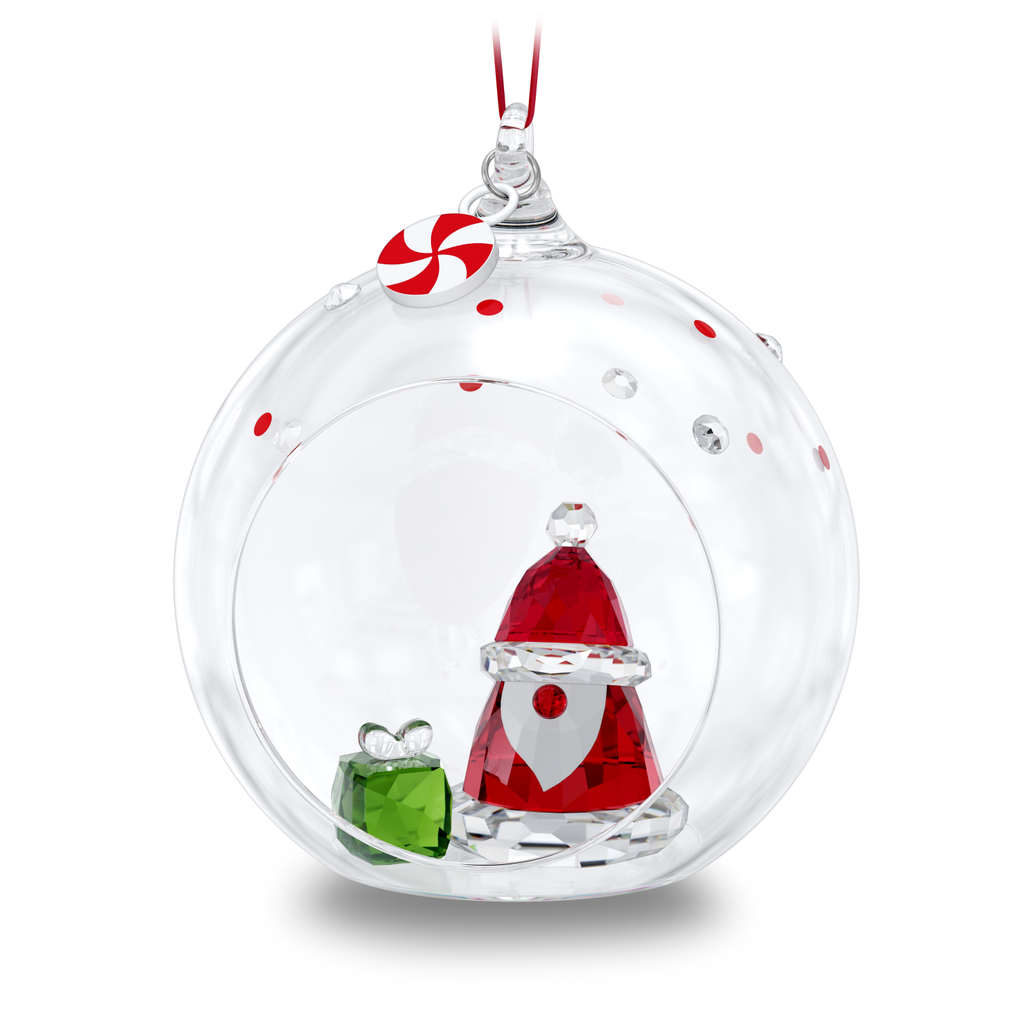 Swarovski - Holiday Cheers Decorazione Pallina Babbo Natale Ref. 5596382 - SWAROVSKI