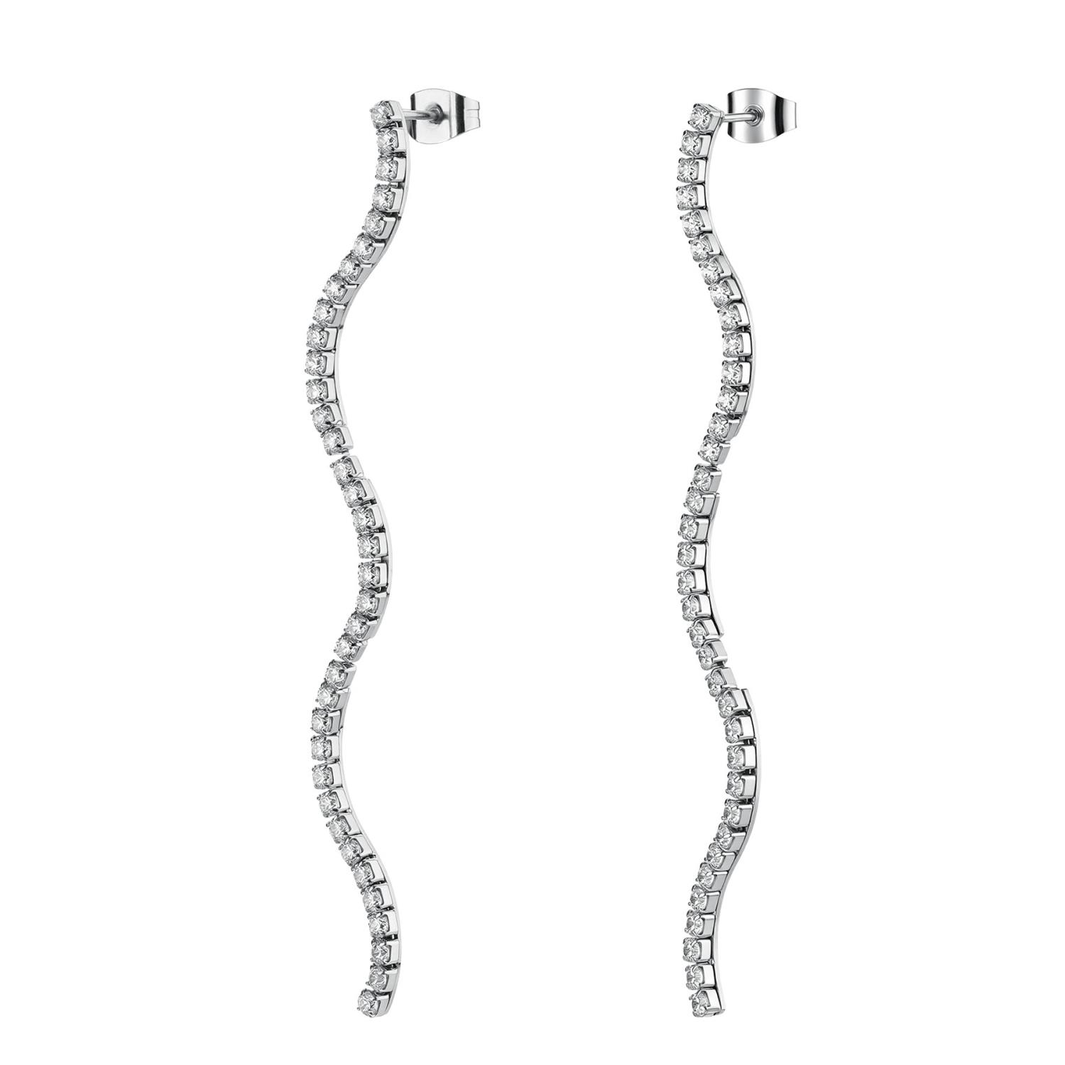Brosway - Orecchini pendenti DESIDERI in acciaio 316L, cubic zirconia white Ref. BEIE033 - BROSWAY