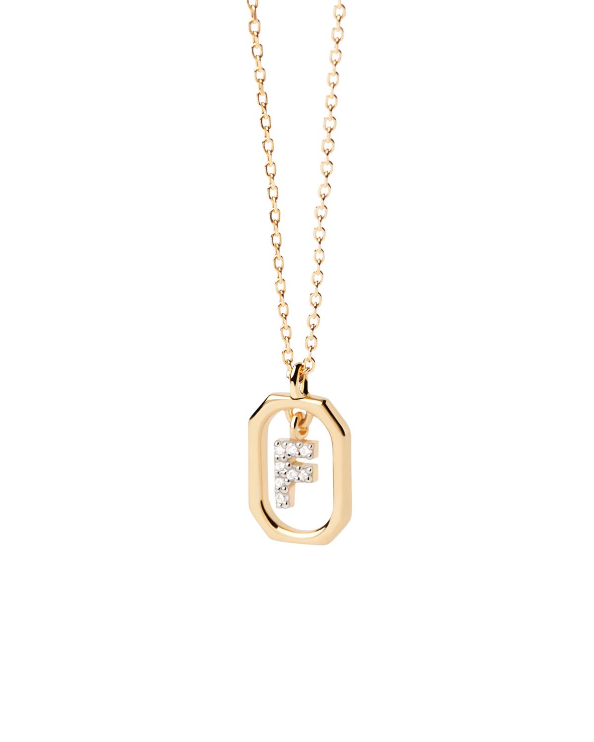 Collana PDPaola Mini Letter Gold F Ref. CO01-517-U - PDP