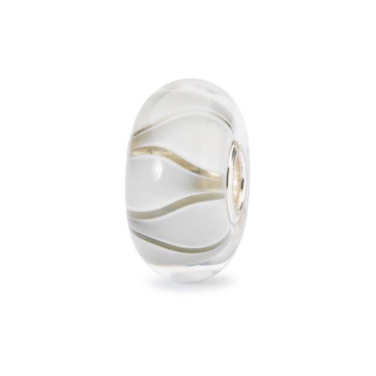 Trollbeads Ritirato - Original Trollbeads Tulipani Bianchi Ref. TGLBE-10440 - TROLLBEADS