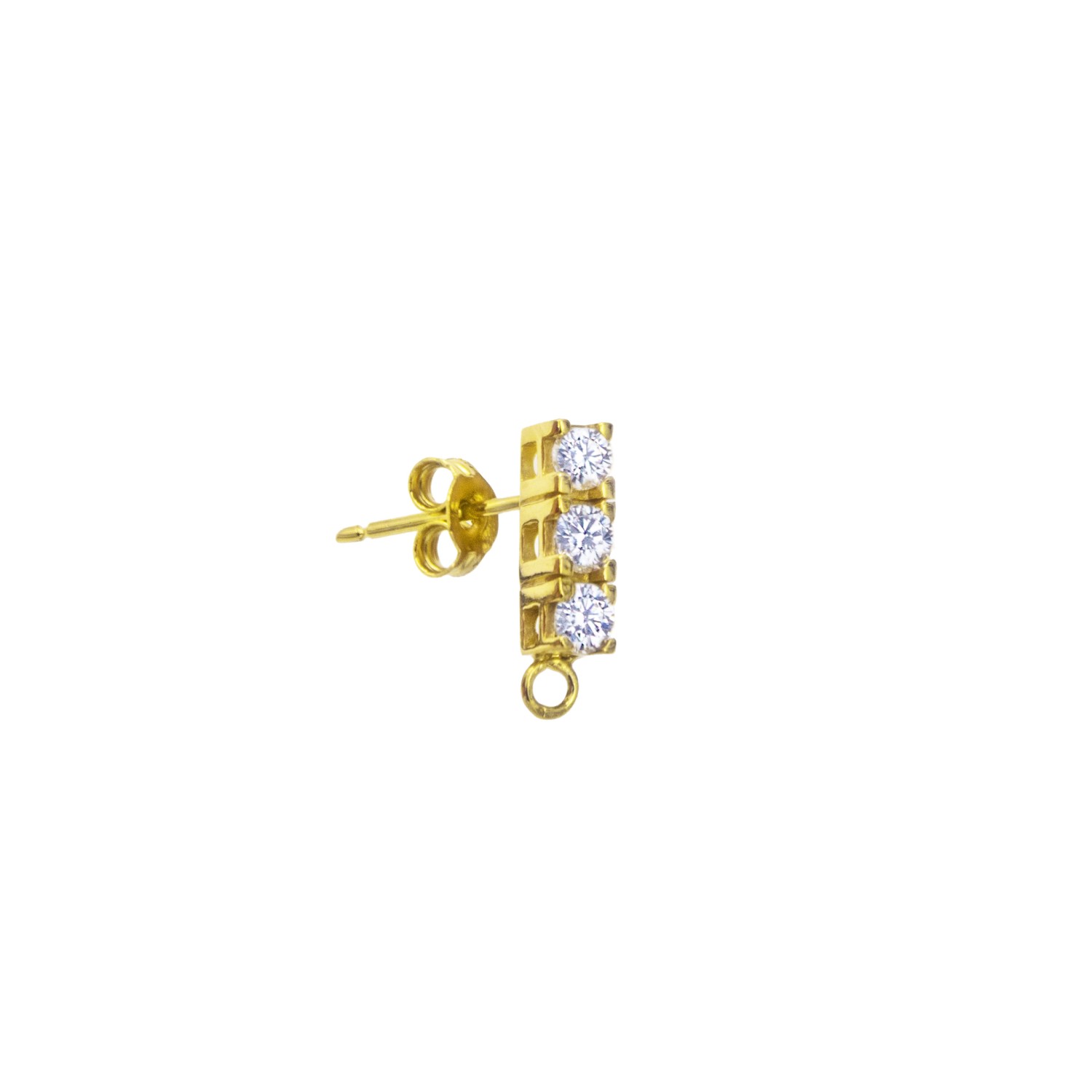 Orecchini in Oro 9 Kt e Zirconi  Ref. A0562G9 - FACCO